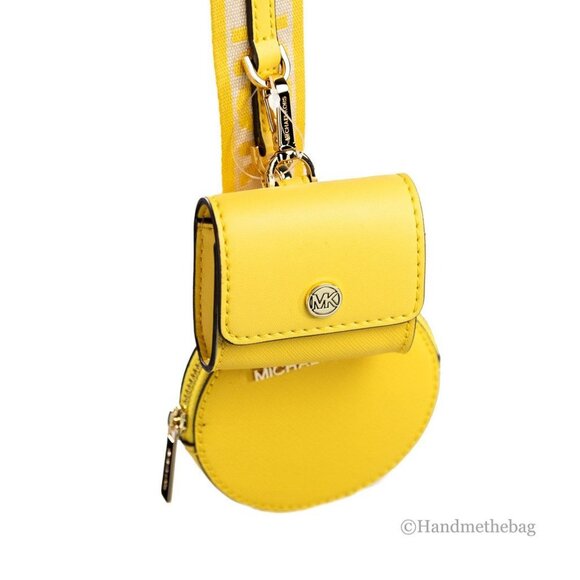 NEW Michael Kors Jet Set Tech Attachment Bag Small Crossbody Daffodil Purse NWT - Picture 5 of 10